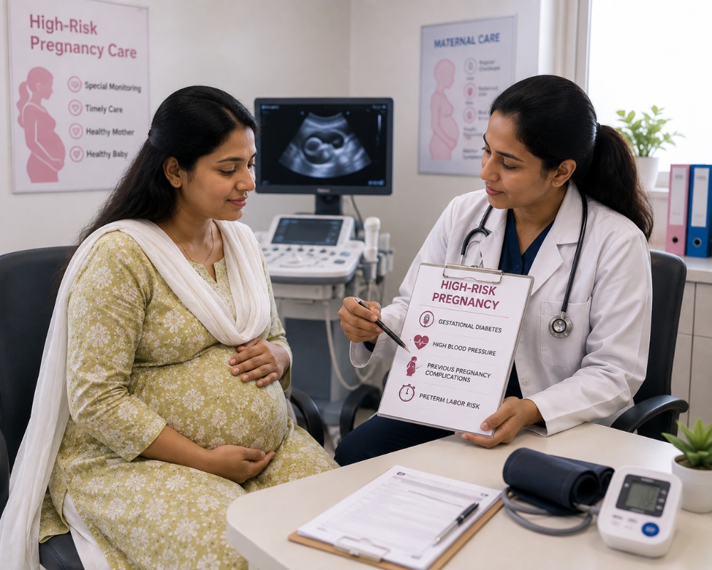 High-risk pregnancy monitoring with ultrasound